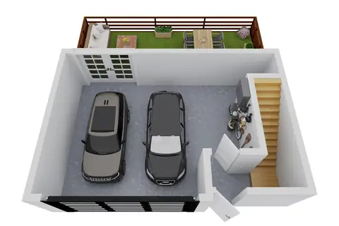 Floor plan TH2, 2 beds · 2.5 baths · 1,250 sf