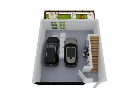 Floor plan TH3, 2 beds · 2.5 baths · 1,288 sf
