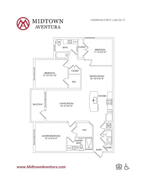 Floor plan C1, 3 beds · 0 baths · 1,484 sf