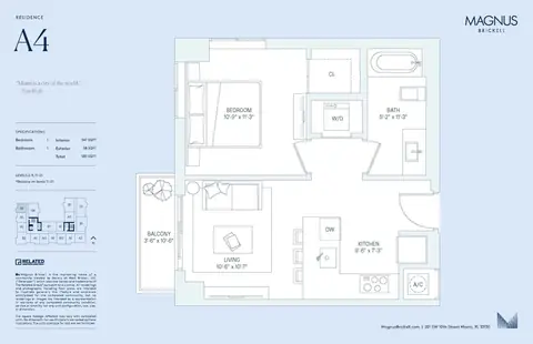 Floor plan A4, 1 bed · 1 bath · 547 sf