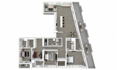 Floor plan Wynwood, 3 beds · 3.5 baths · 2,935 sf