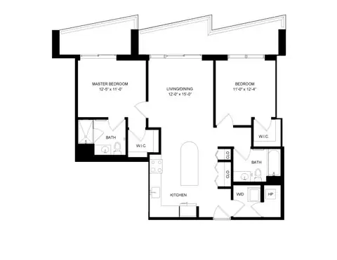 Floor plan 2 Bed-2 Bath-4, 2 beds · 2 baths