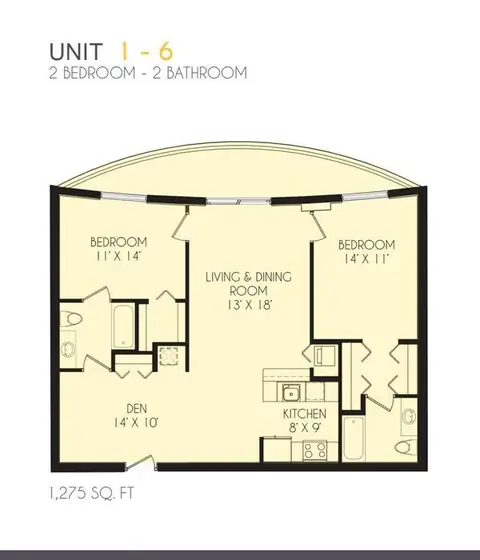 Floor plan Unit 1-6