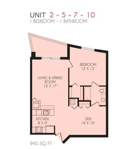 Floor plan Unit 2-5-7-10