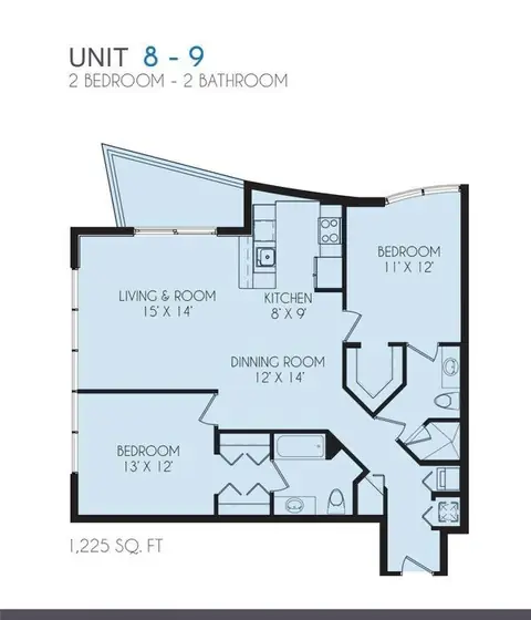 Floor plan Unit 8-9