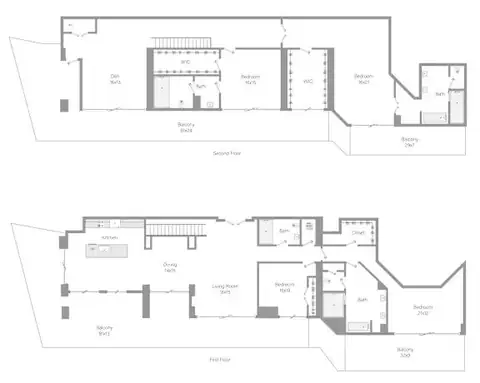 Floor plan D1 at The Hamilton, Miami, FL