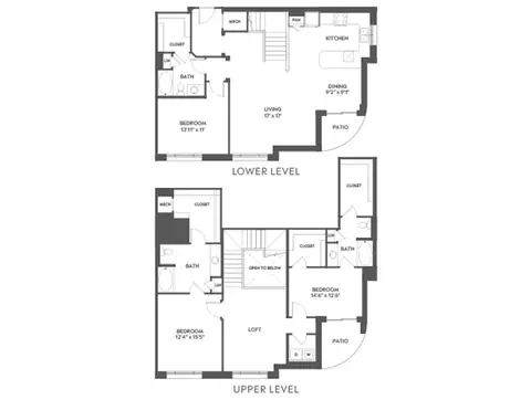 Floor plan D14T, 3 beds · 3 baths · 2,405 sf