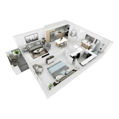 Floor plan A3, 1 bed · 1 bath · 754 sf