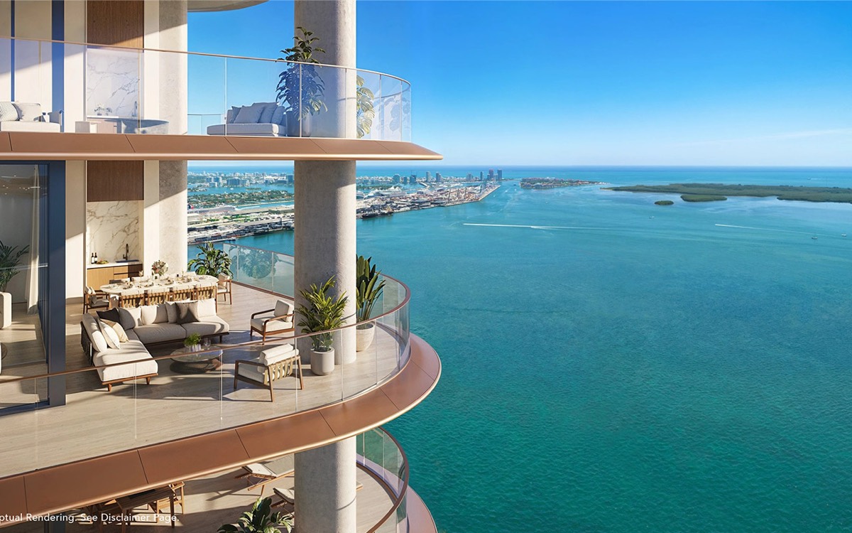 The Residences at Mandarin Oriental, Miami South Tower, render 2