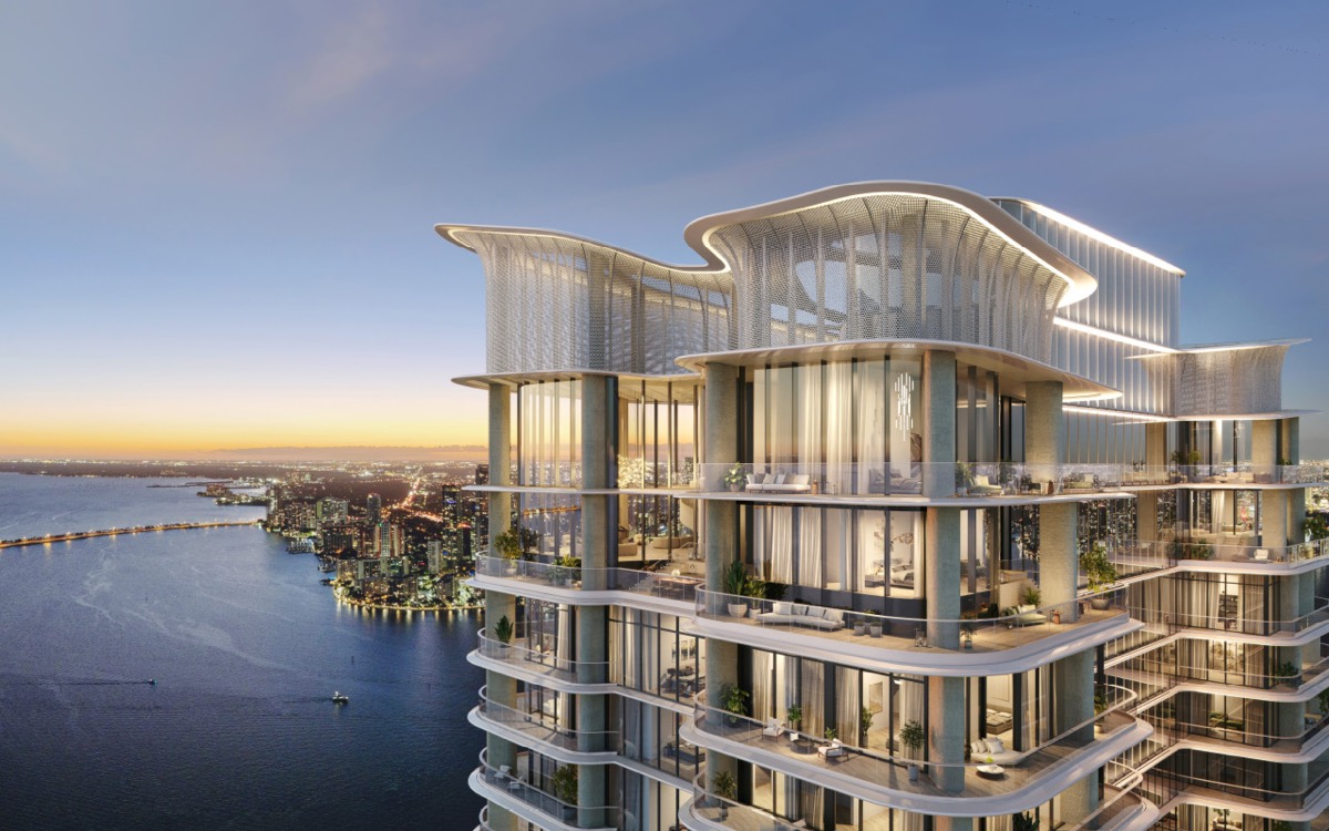 The Residences at Mandarin Oriental, Miami South Tower, render 3