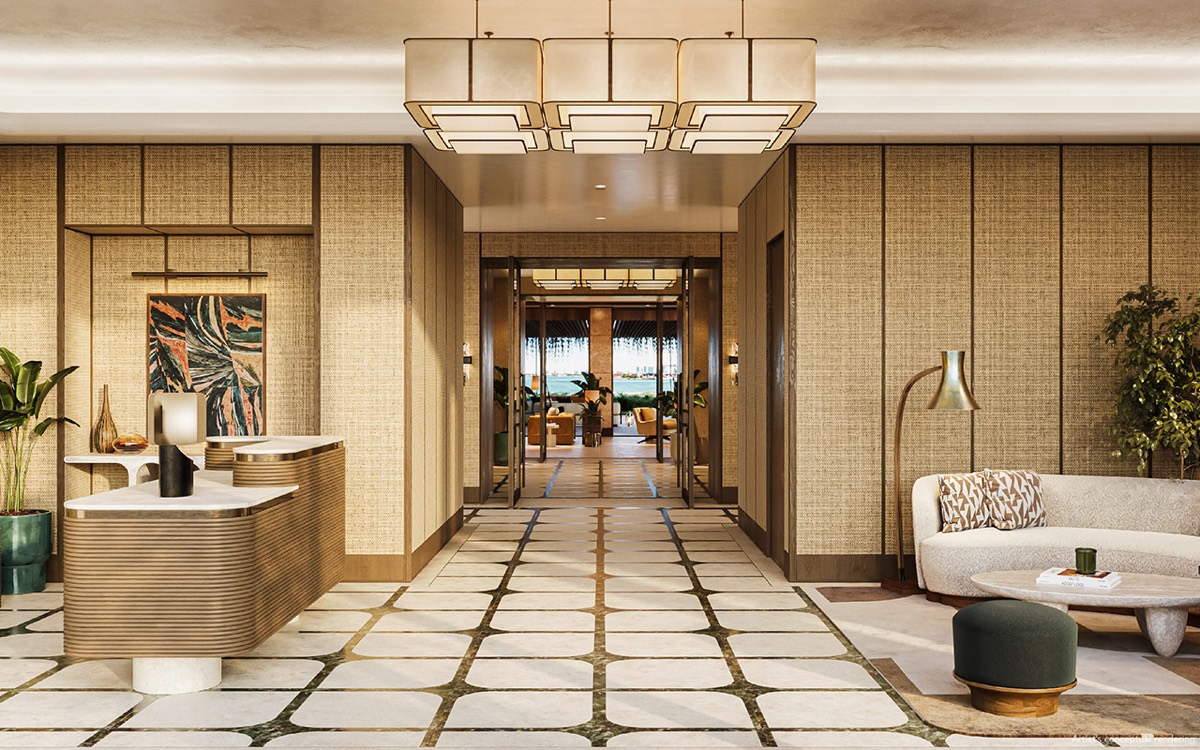 The Residences at Six Fisher Island, render 5